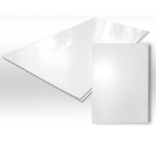 Панель ПВХ белая  ЛАК 3000 × 250 мм