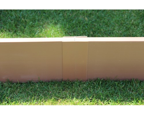 Удлинитель пластиковой грядки Даяс «Люкс»: цвет «каштан», высота 0,18 м, ширина 0,75, длина 1,5 м