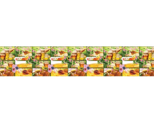 Фартук для кухни из ABS-пластика «Мёд», интерьерная панель, 3000 × 600 × 1,5 мм