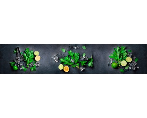 Фартук для кухни из ABS-пластика «Утренний фреш», интерьерная панель, 3000 × 600 × 1,5 мм