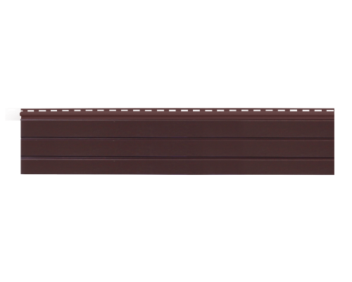 Виниловый софит SiDeLux с центральной перфорацией, сплошной, 0,275 × 3 м, корица