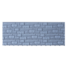 Фасадные панели «Доломит», серо-голубой, выделенные швы